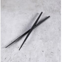 Baguettes octogonales noires