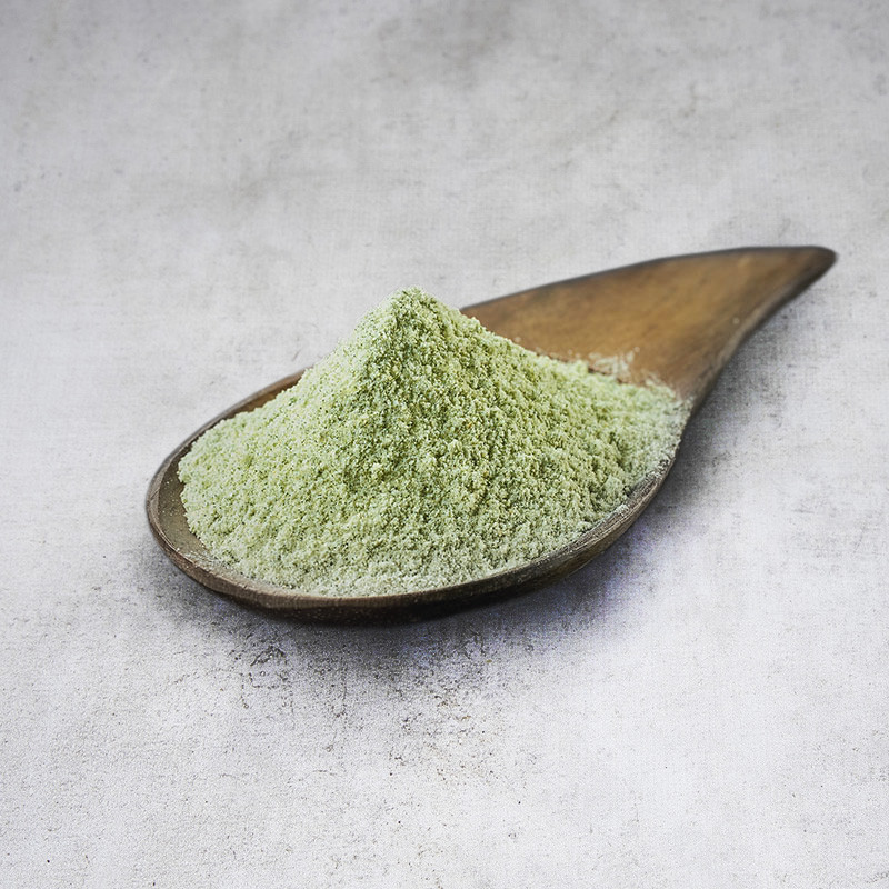 Sal marina con sabor a wasabi
