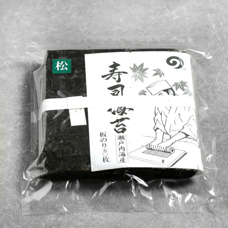 Algue Sushi Nori nature MATSU Supérieure 50 feuilles