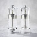 DUOS DE PIMIENTE MOULINS / SEL 14CM TRANSPARENTE DUOS DE PIMIENTE MOULINS / SEL 14CM TRANSPARENTE
