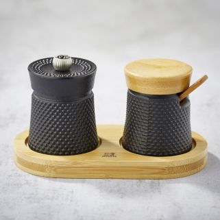 8cm Bali Pepper Mill Set + Krydder Container