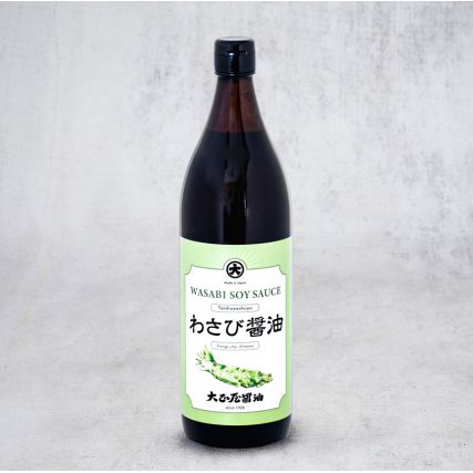 Heldere sojasaus in Wasabi 