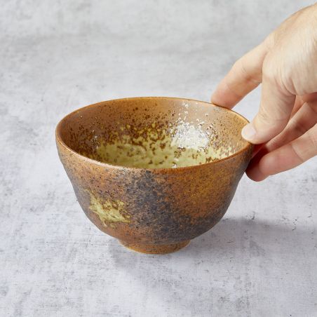 Bowl in Domburi, Nanban Ink Design