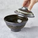 Donburi bowl (unagi, katsu-don), vortex design Donburi bowl (unagi, katsu-don), vortex design