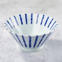 Minoyaki porcelain rāmen bowl, DAMITOKUSA pattern Minoyaki porcelain rāmen bowl, DAMITOKUSA pattern