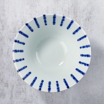 Skål i Rāmen, Minoyaki Porslin, Damitokusa Motiv