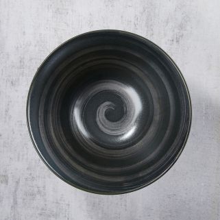 Schüssel in Rāmen, Minoyaki Porzellan, Motiv Horitokusakuro