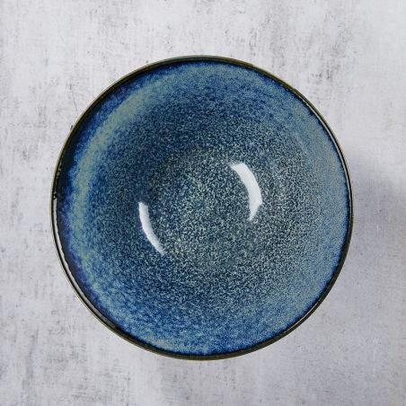 Bowl in Rāmen, minoyaki porcelain, youhenkon motive