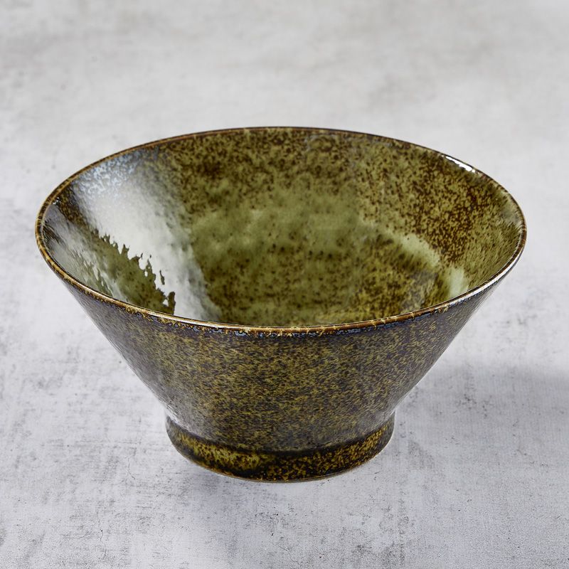 Bowl į Rāmen, Minoyaki Porcelianas, Shinryoku modelis Bowl į Rāmen, Minoyaki Porcelianas, Shinryoku modelis