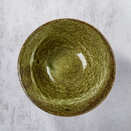 Bolle i Rāmen, minoyaki porselen, shinryoku mønster