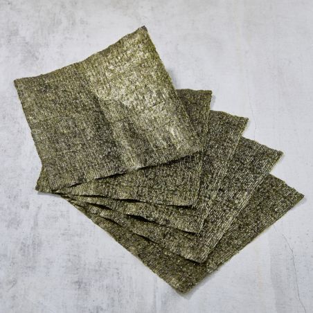 Algue nori grillée nature PREMIUM de Saga (Mer d'Ariake)