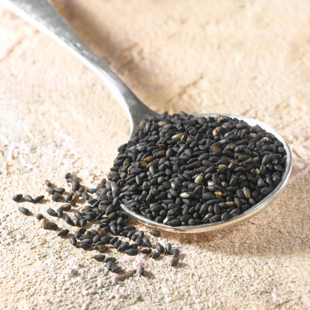 Premium roasted black sesame seeds