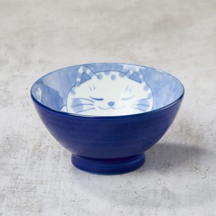 Rýžová mísa - kočka a ryby zdřímnutí