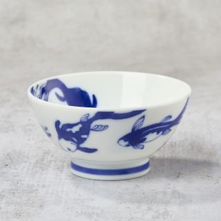 Reisschale - Katze und Fisch-Nickerchen