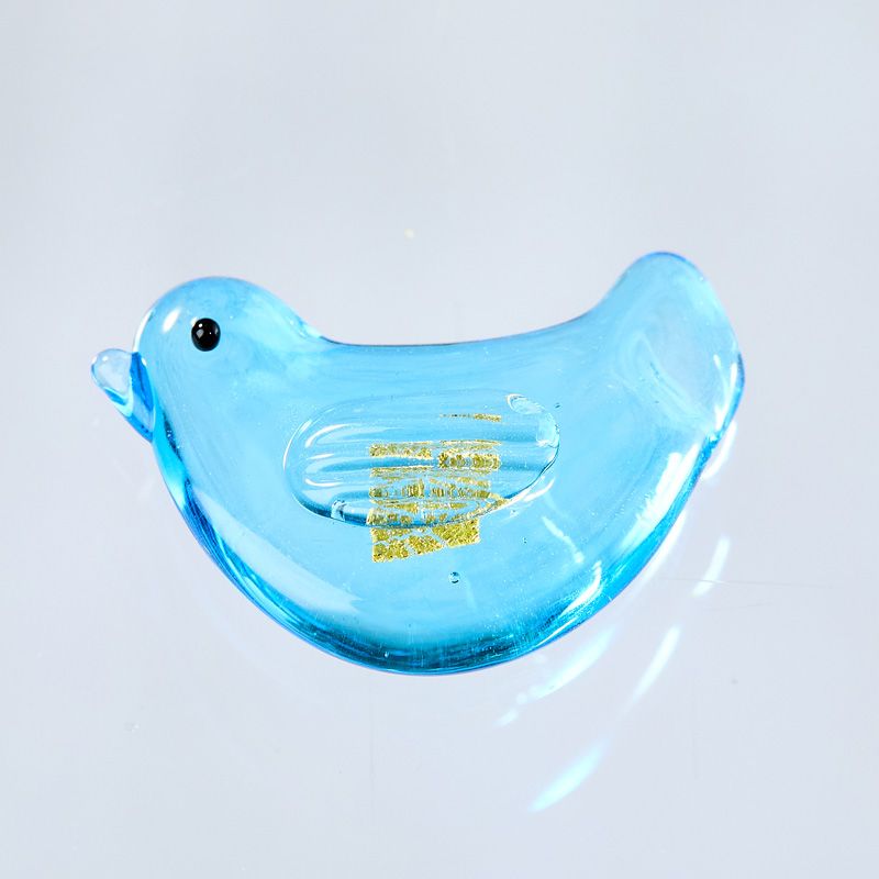 Porte bonheur ENGIMONO oiseau bleu Porte bonheur ENGIMONO oiseau bleu