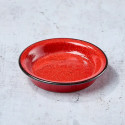 Cup Flat for Soba, AKA, Ø 8.5 cm, depth 1.7 cm Cup Flat for Soba, AKA, Ø 8.5 cm, depth 1.7 cm