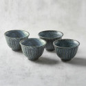 lot de 4 bols à riz shinogi bleu lot de 4 bols à riz shinogi bleu