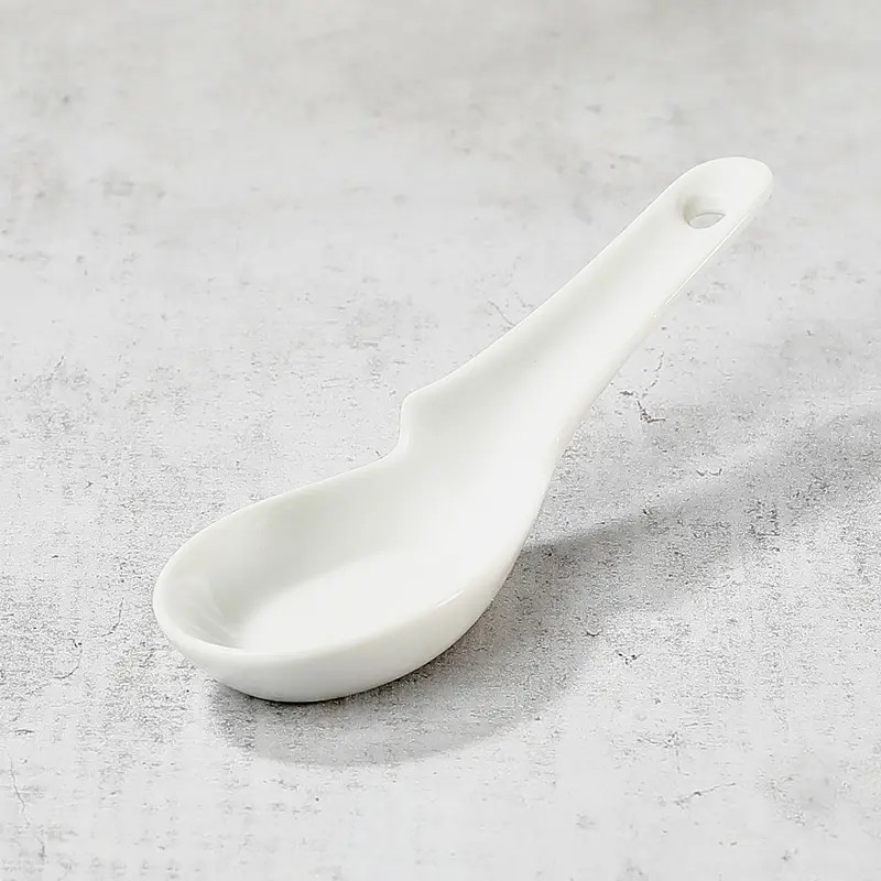 Spoon for ramen or udon broths - porcelaine "renge" Spoon for ramen or udon broths - porcelaine "renge"