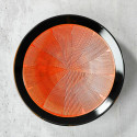 Kushime Membachi Kuro Shumaki plate Ø 27.0 cm, depth 6.2 cm Kushime Membachi Kuro Shumaki plate Ø 27.0 cm, depth 6.2 cm