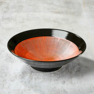 Assiette kushime membachi kuroshu maki Ø 24,5 cm, profondeur 7,5 cm