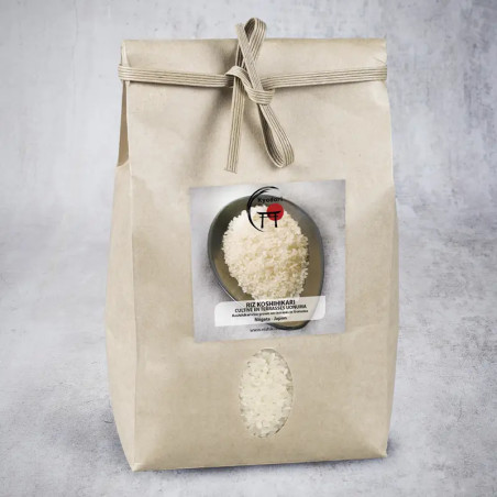 Arroz Koshihikari cultivado en terrazas de Uonuma, Niigata - Marca Kyodori -