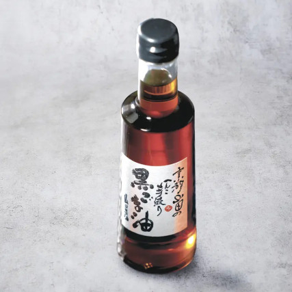 Óleo de gergelim preto assado