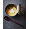 Cuillère à chawanmushi 132 mm x 26 mm, couleur foncée 