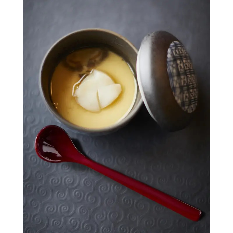 Łyżka w Chawanmushi 133 mm x 27 mm, czerwony kolor 7-1087-16 Łyżka w Chawanmushi 133 mm x 27 mm, czerwony kolor 7-1087-16