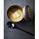 Camphor wooden spoon 13 cm black for Chawanmushi