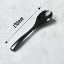 Camphor wooden spoon 13 cm black for Chawanmushi