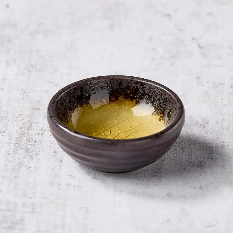 glass enameled ceramic dish
