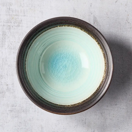 Mini bol céramique et verre émaillé 