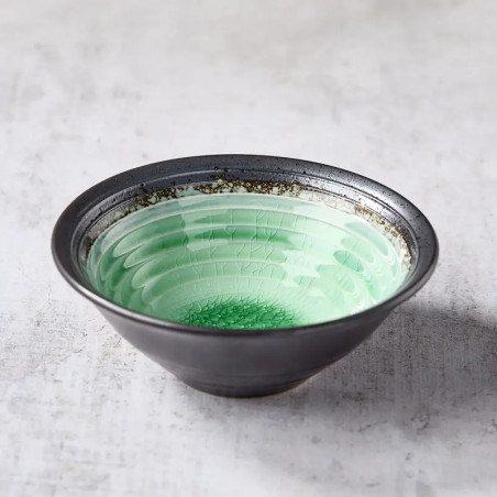 Mini cuenco de cerámica y vidrio esmaltado 
