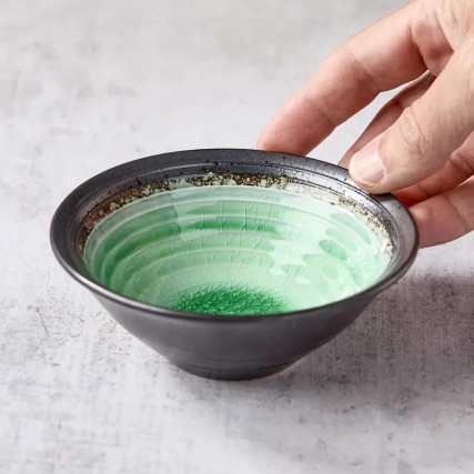 Mini bol céramique et verre émaillé 