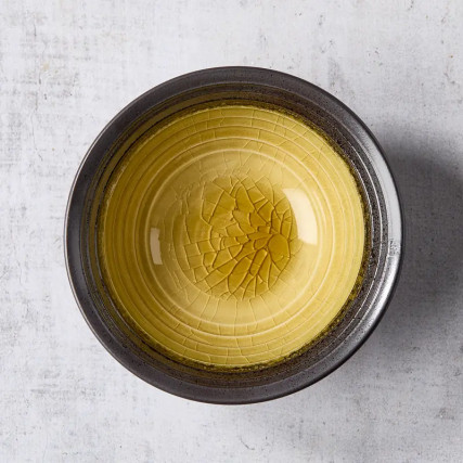 Mini cuenco de cerámica y vidrio esmaltado 