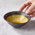 Mini ceramic bowl and enamelled glass 