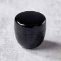 Pudełko do herbaty Matcha Natsume Ø 5,4 cm, wysokość 5,4 cm, czarny wzór 