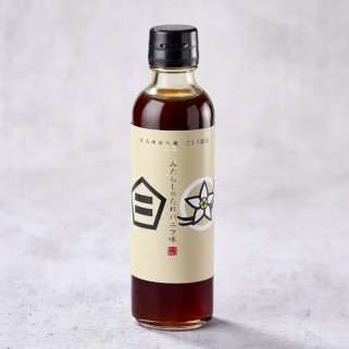 Mitarashi dango syrup with soy sauce and vanilla flavoring 