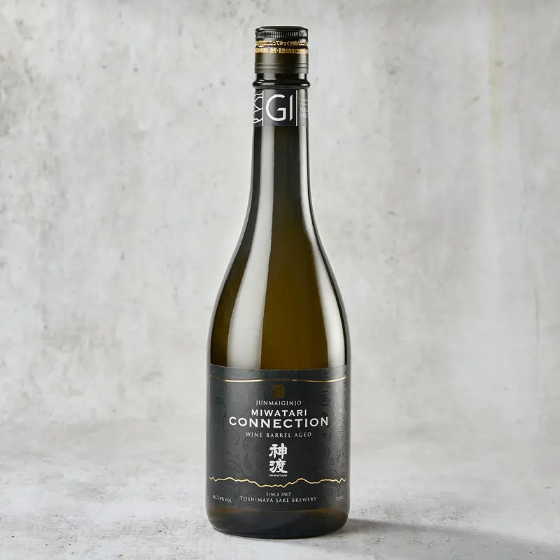 Sake Miwatari Σύνδεση Junmai Ginjo εξευγενισμένο σε βαρέλι 14% Sake Miwatari Σύνδεση Junmai Ginjo εξευγενισμένο σε βαρέλι 14%