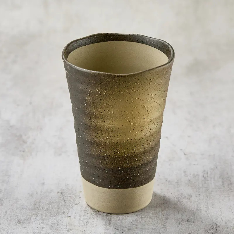 Rustic clay-style beer or water glass Rustic clay-style beer or water glass