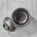 Bol à chawan-mushi, motif glaçure noire,145 ml