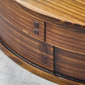 Bento de madera de cedro lacado con motivo Koï, 700 ml, 180*135*68 mm