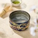 Tea bowl matcha pattern sansai