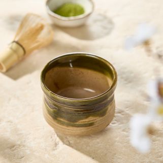 Matcha tea bowl, pattern Oreibe nodate