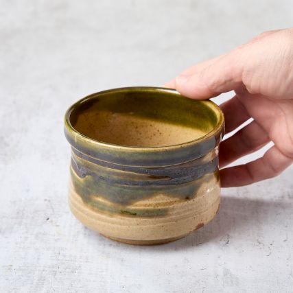 Matcha tea bowl, ORIBE NODATE pattern