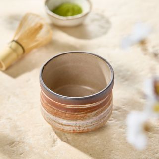 Matcha-Tee-Schüssel, Akaso-Muster nodieren Sie