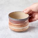 Cuenco de té Matcha, Akasino patrón nudoso Cuenco de té Matcha, Akasino patrón nudoso