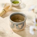 Cuenco de té matcha, patrón Konnagashi nodado Cuenco de té matcha, patrón Konnagashi nodado