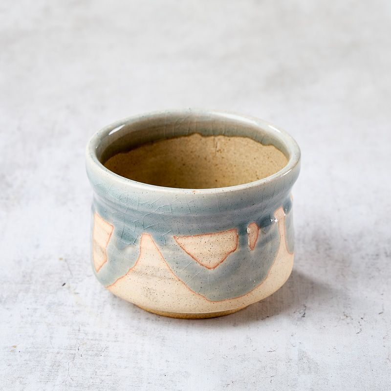 Cuenco de té matcha, patrón Konnagashi nodado Cuenco de té matcha, patrón Konnagashi nodado