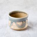 Cuenco de té matcha, patrón Konnagashi nodado Cuenco de té matcha, patrón Konnagashi nodado